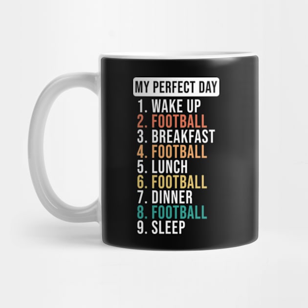 Eat Sleep Football Repeat Funny Gift For Football Lovers by JaiStore